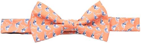 American Lifestyle Men's Sailboat Bowtie, Coral, One Size