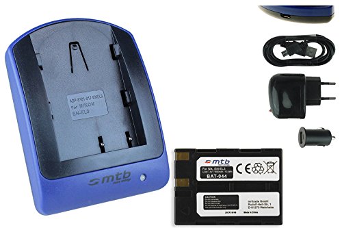 Batterie   Chargeur  USB Auto Secteur  EN-EL3 pour Nikon D50  D70  D70s  D100