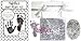 Anika-Baby BabyRice Baby Hand and Footprints Kit includes Black Inkless Prints/ Shabby Chic Cream Frame with White Mount Display