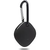 Coverzone Samsung Galaxy SmartTag İle Uyumlu Kancalı Silikon Koruma Şık ve Ergonomik Tasarım Kılıf, Siyah