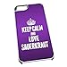 Produktbild Weiß Schutzhülle für iPhone 5/5S 1500 violett Keep Calm und Love Sauerkraut