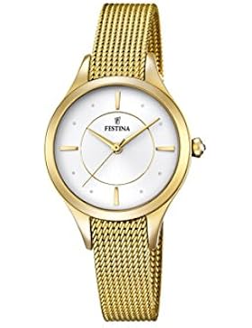 Festina Damen-Armbanduhr Analog Quarz Edelstahl F16959/1