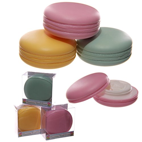 Hand Cream in Funky Macaroon Plastic Holder
