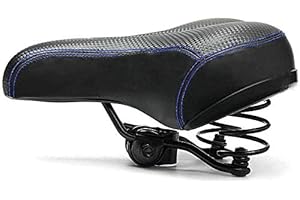 BEIHAOER Selle de vélo confortable à double ressort conçue avec mousse à mémoire de forme respirante et douce