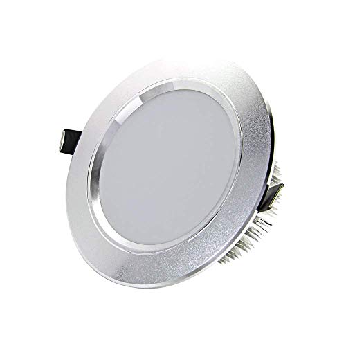 XHJJDJ LED Recessed Ceiling Light - Downlight 5W 3000k Warm White Round Panel Lights, Anti-Fog Highlight Ceiling Flat Spotlights for Bathroom Hallway Stage Office (Color : Warm White light-9w)