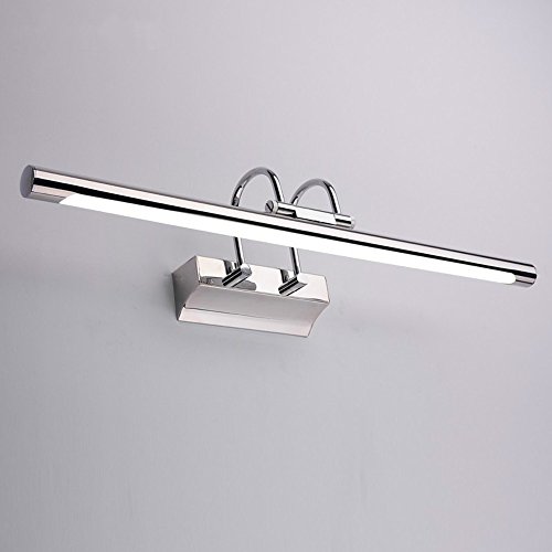 Preisvergleich Produktbild Modernes Badezimmer silbernes praktisches Edelstahl wasserdichtes Antibeschlag LED-Wandlampe drehbares justierbares Spiegel-vorderes Lampenspiegel-Schrankverfassungs-Wand... 45CM 60CM ( größe : 60 )