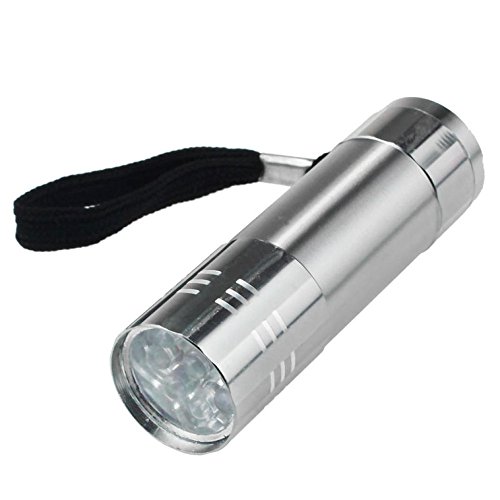 Preisvergleich Produktbild LETTER® Kleine wasserdichte Licht LED Taschenlampe Silber