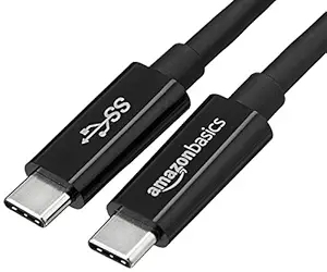 AmazonBasics 3 Feet USB Type C to USB Type C 3.1 Gen1 Cable (Black)