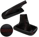 AerzetixÂ â€"Â de ampliable, palanca de cambios freno de mano costura roja para Opel Corsa C Bj. 2000Â â€"Â 2006