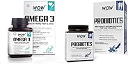 WOW Omega-3 Fish Oil Triple Strength 1000mg (550mg EPA, 350mg DHA, 100mg Other Omega 3 Fatty Acids) & WOW