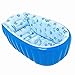 Produktbild Badewannen Baby-aufblasbares Neugeborene Kann Lay Babybadewanne Isolierung Kind Badewanne Maxi-Blau Größe: 90 * 45 * 28, Blau, 1