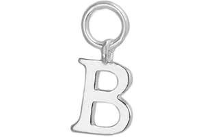 SUGARKITTEN LONDON Sterling Silver A-Z Letter Alphabet Initial DIY Charm Pendant 8 x 15mm