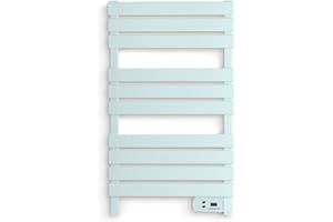 CREATE / Warm Towel 500W / Scaldasalviette Blu / 96,9x5x55 cm/per Pavimento o Parete, Timer, Schermo LCD, Basso consumo, termostato