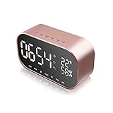 Bluetooth 4.2 Technologie - 3,5 mm Audio-Ausgang / Eingang, ausgestattet mit der fortschrittlichen Technologie, Lautsprecher kompatibel mit allen Bluetooth-kompatiblen Geräten, mit High-Power-Dual-Lautsprecher hervorragende Stereo-Sound und kräftige Bässe, genießen Sie die wunderbare Musik.