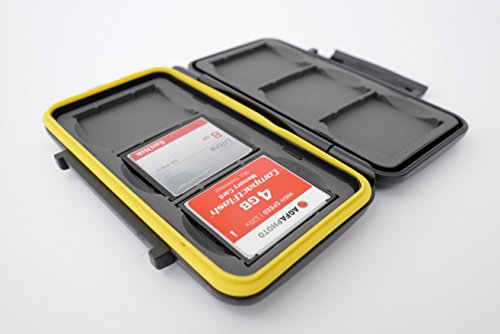 Ares Foto® MC-CF6 Speicherkarten Schutzbox / Memory Card Case / Card Safe / für 6 Stück CF Karten – New Edition 2017 for 6 Compact Flash Cards - 6