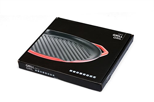 Tivoli / Grillpfanne aus Gusseisen für Induktion / BBQ Grill / Grillplatte / Durchmesser von 32 cm / Für perfekte Grillergebnisse / Plancha / Emaillierte Außenseite - 8