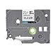 Produktbild Senoow 8m Etikettenband Tze-231 431 531 631 Breite12mm Für Brother P-touch Druckerband(1 Stück) (Schwarz auf Transparent)