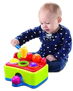 Webby Pinball Hammer Table Ball Pounding Toy, Hammer with Sound
