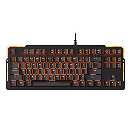 Preisvergleich Produktbild 87 Key Water Flow Hintergrundbeleuchtung USB Verdrahtete Mechanische Tastatur, Ergonomische Eingabe Home Office Programmierer Spiel Tastatur (Color : Blue Light)