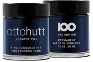 Otto Hutt Tintero azul permanente, 30 ml, material: vidrio, 156-11404