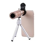 Phone HD camera Lens kit, Prweyn® teleobiettivo 18 x Zoom teleobiettivo + 15 x super macro lens + 0.6 x Grandangolo alluminio messa a fuoco manuale lente ottica per iPhone, Samsung, smartphone