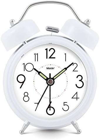 Silent night light bedside alarm clock and lazy people snooze clock/Creative school clock/ fashion bedroom alarm clock-G