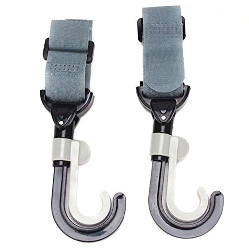 Hengsong Baby Stroller Hook Holder Infant Pram Double Rotate Pushchair Hanger