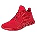 Produktbild Sneaker Turnschuhe für Herren, Frashing Herren Sneakers Atmungsaktive Mesh-Schicht Sportschuhe Laufschuhe mit Schnürsenkel Leichte Sportlicher Sneaker Sportswear rot Schwarz Blau EU39-45