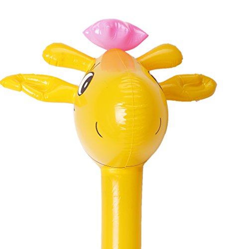 140cm Giraffe Stick Aufblasbares Spielzeug Partei Begünstigen Gelb Und Rot - 3