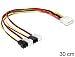 Produktbild Stromkabel 4 Pin Molex Stecker an 4 x 2 Pin Lüfter Stecker, Delock® [83343]