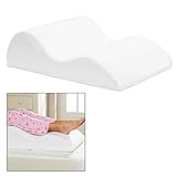 Top Home Solutions High Density Memory Foam Leg Foot Rest Raiser Support Pillow Cushion with Removable Cover