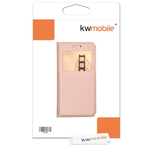 kwmobile Funda para Huawei P8 Lite 2017 - Carcasa de Cuero sint tico con Ventana - Case con Solapa Oro Rosa reviews kwmobile Funda para Huawei P8 Lite 2017 - Carcasa de Cuero sint tico con Ventana - Case con Solapa Oro Rosa
