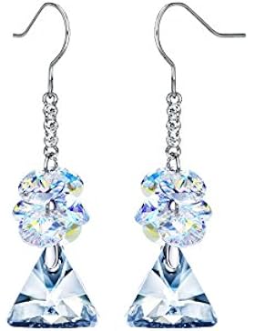 Ohrringe Swarovski Elemente Kristall Silber Weiß Neoglory Jewellery