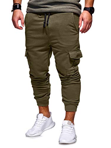 Preisvergleich Produktbild Schnelltrocknende Jogginghose Seitentaschen Mens Gym Joggers Jogginghose Causal Slim Fit Laufhose Trainingsanzug Jogginghose mit Reißverschlusstaschen Fleece Jogger Pants Sporthosen Fitness Menschen