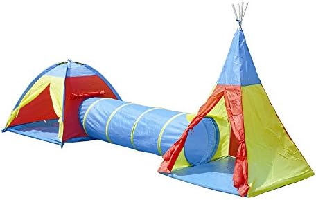 Loowan One Dome Tent-One Indian Tent-One Tunnel 3-in-1 Indoor And Outdoor Children's Play Tent.Children's Playground Toys