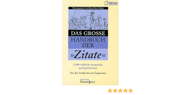 Das Grosse Handbuch Der Zitate Amazon De Skupy Hans Horst Bucher