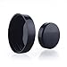 Pack of 12 3ml/5ml/10ml/15ml/20ml Empty Refillable Travel Transparent Plastic Jar Pot with Black Screw Cap Round Shape Makeup Face Cream Lip Balm Eye Shadow Storage Box Cosmetic Sample Containers (20g)