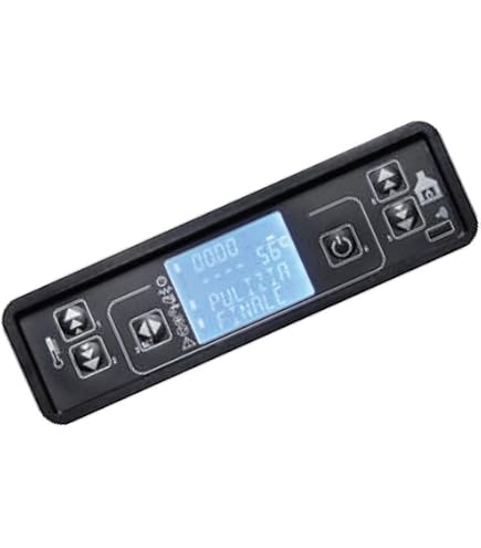 Scheda Tastiera Display LED Micronova C024 Per Stufe A Pellet - 2 Righe 4 Digit, 170x53x24 Mm, Da Incasso Verticale
