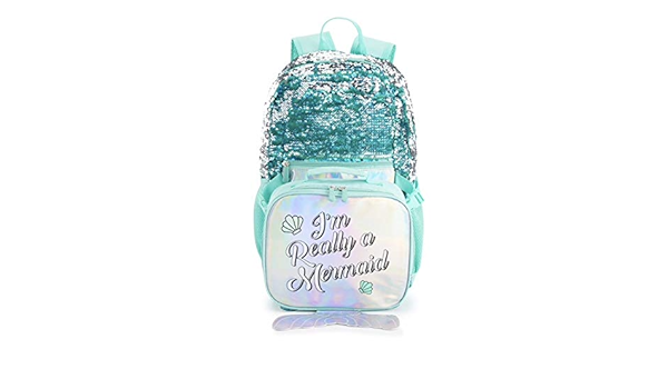 mermaid backpack with lunchbox