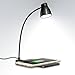 Produktbild LED-Schreibtischlampe Mit Drahtlosem Mobilem Ladegerät Qi-Standard-drahtlosem Ladegerät Ti-Lösung Für Samsung IPhone Wireless-Ladepad Mit Hoher Qualität LED Schreibtischlampe ( Color : Black )