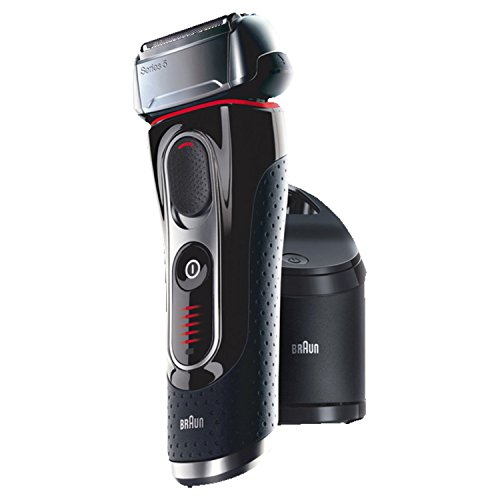 Braun Series 5 Elektrischer Rasierer 5090cc, mit Reinigungsstation Clean&Charge, schwarz/silber/rot - 6