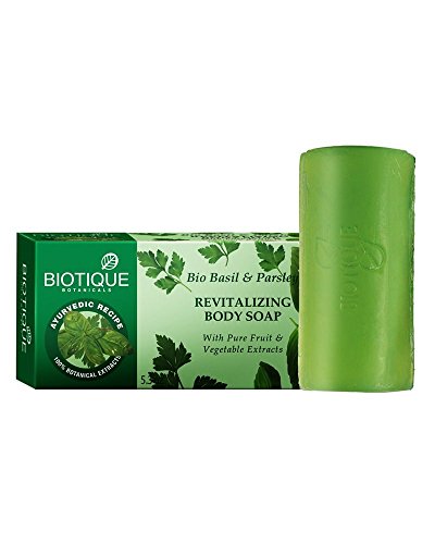 Biotique Basil and Parsley Revitalizing Body Soap, 150g RS.68 (24.00% Off) - Amazon