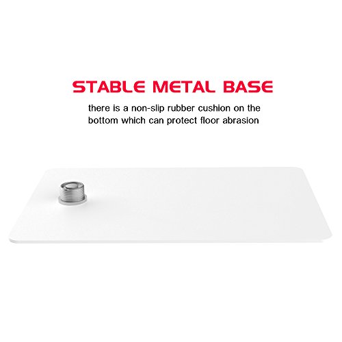 iPad Verstellbar Bodenständer, Bidear Universal 360°Drehbar Metall Tablettenhalter für Apple iPad Air, iPad Pro, iPad mini, Samsung Galaxy Tab und Handys(Weiß) - 6