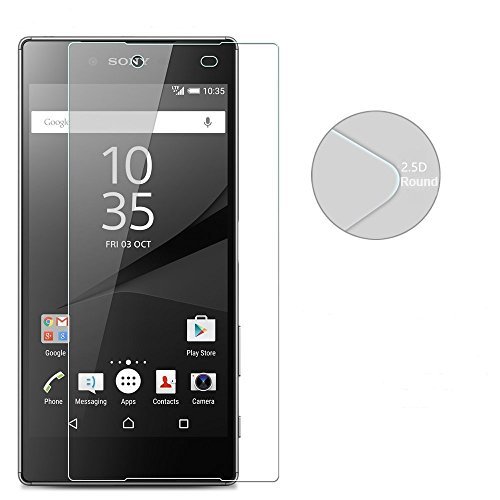 SONY Xperia Z5 Panzerglas Schutzfolie 3 Stück, WEOFUN Displayschutzglas Panzerfolie für Sony Xperia Z5 Schutzglas Folie 5,2 Zoll [0.33mm, 9H, Ultra-klar] - 3