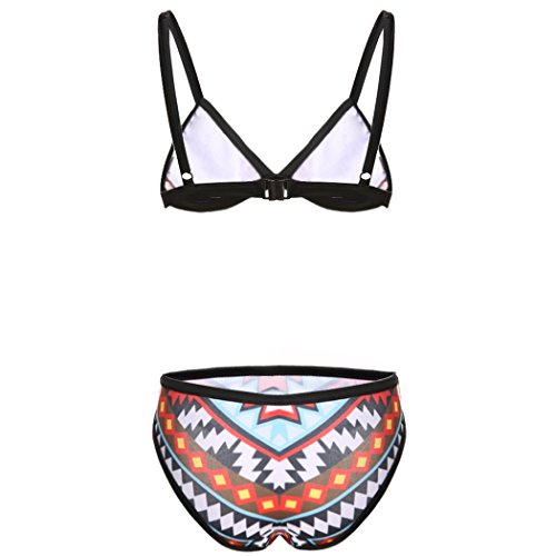 CRAVOG Sexy Damen Bikini-Sets Bikini Push up Bandeau Badeanzug Bademode Badebekleidung - 5
