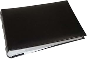 ‎WALTHER DESIGN walther design Album fotograficzny czarny 100 zdjęć 15 x 20 cm memo book imitacja skóry z wypukłymi progami, Classic ME-373-B