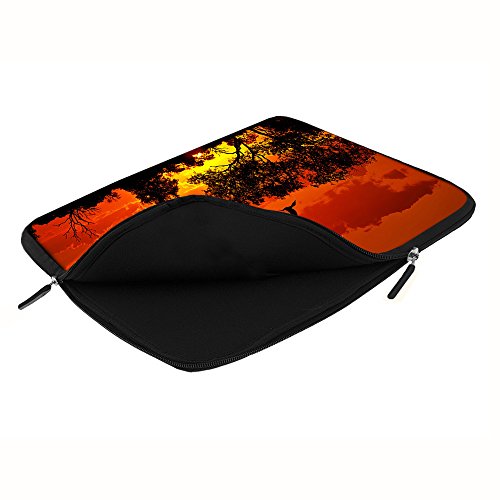 PEDEA Design Schutzhülle Notebook Tasche bis 15,6 Zoll (39,6cm), African Sunset - 3