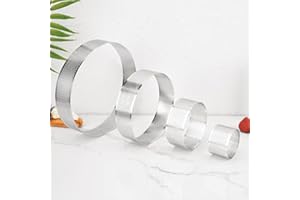 Guowall Stampo Rotondo Forato, Acciaio Inossidabile (6/10/15/20cm*4cmH)