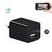 Produktbild Mini Wifi Kamera, UYIKOO Portable Kleine Kamera 1080P HD AC Adapter Kamera USB Charger Kamera mit Bewegungsmelder für Home Security Nanny Cam Unterstützung IOS/Android