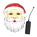 Produktbild Tianzhiyi Weihnachtsdekoration Weihnachtsmann LED Maske, Draht Leuchtend Leuchten Cool Blinkende Kostüm Gesichtsmaske Weihnachtsdekoration für Festival, Cosplay
